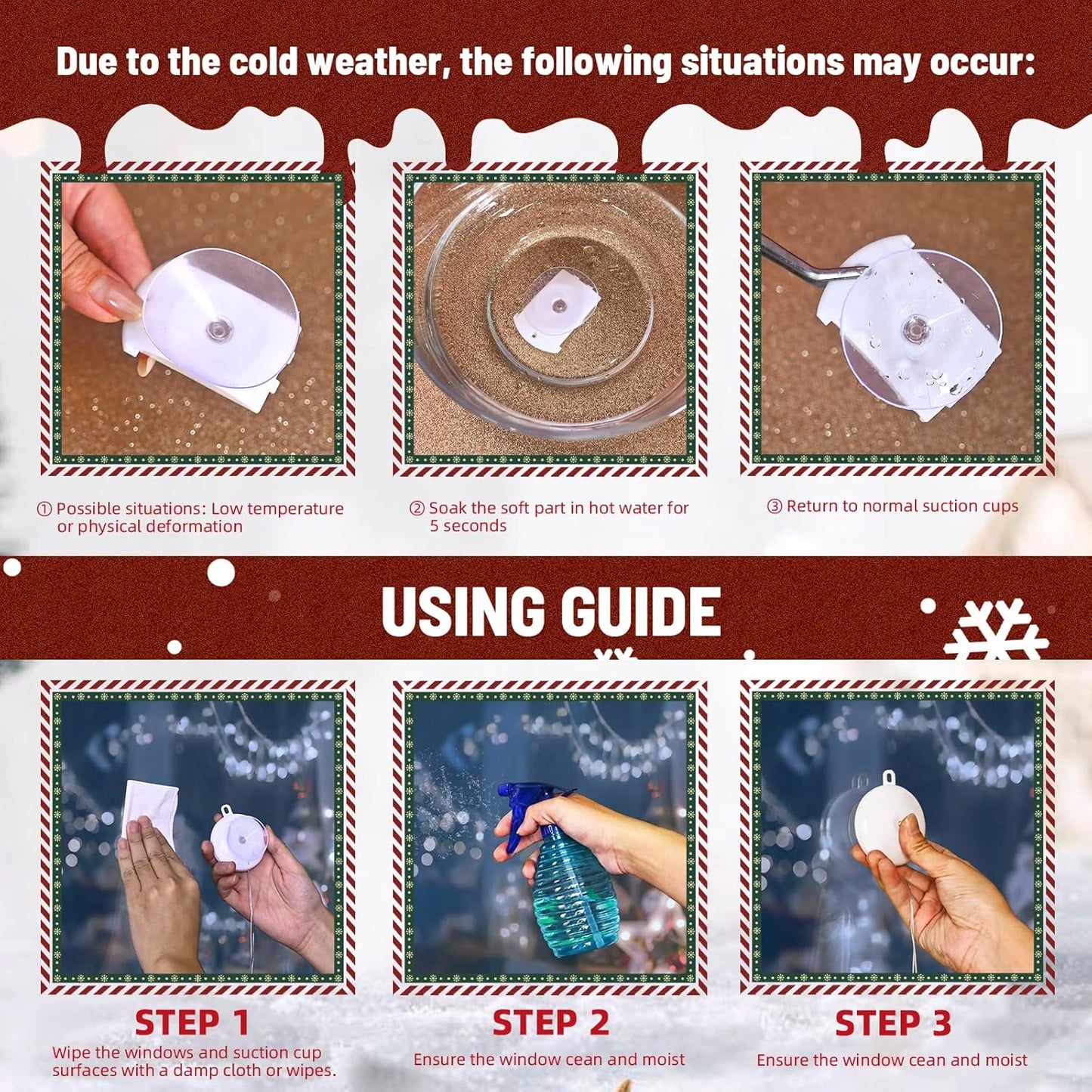 two lighting modes: steady on or twinkling