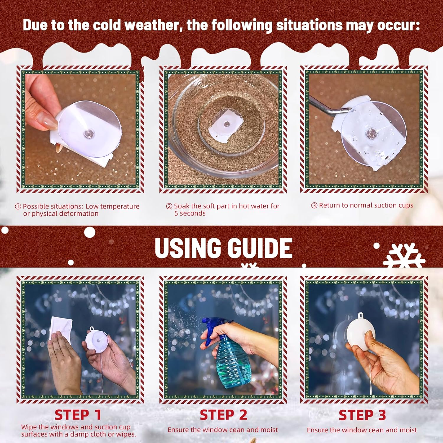 two lighting modes: steady on or twinkling