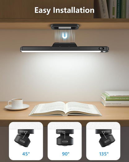 two magnetic bases with adhesive pads for tool-free, repositionable wall mounting