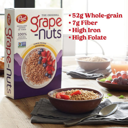 two product formats available: original crunchy nuggets (20.5 oz) and flakes (18 oz)