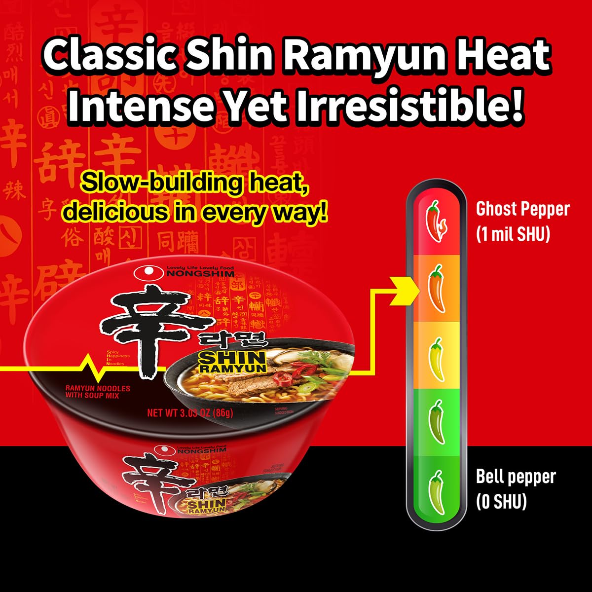 two product variants: shin original (3.03 oz, pack of 12) and shin gold (pack of 6) for different flavor preferences