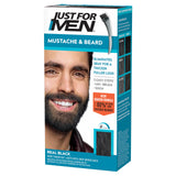 Just For Men Beard Color, Skin-Safe Gray Coverage with No Harsh Chemicals, Biotin and Aloe Enriched Brush-In Gel
