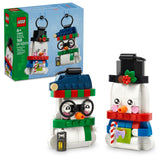 LEGO Snowman Ornaments 40812 – Charming Mantel and Windowsill Christmas Display for Living Room