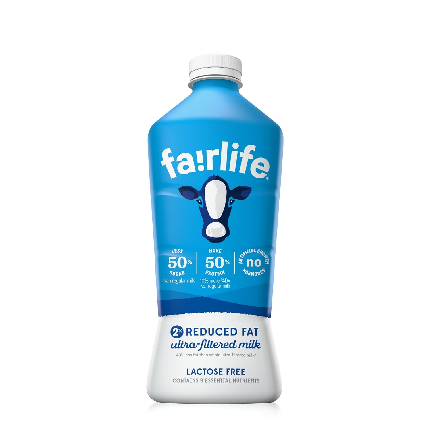 ultra-filtered milk concentrate delivering 50% more protein than regular 2% milk