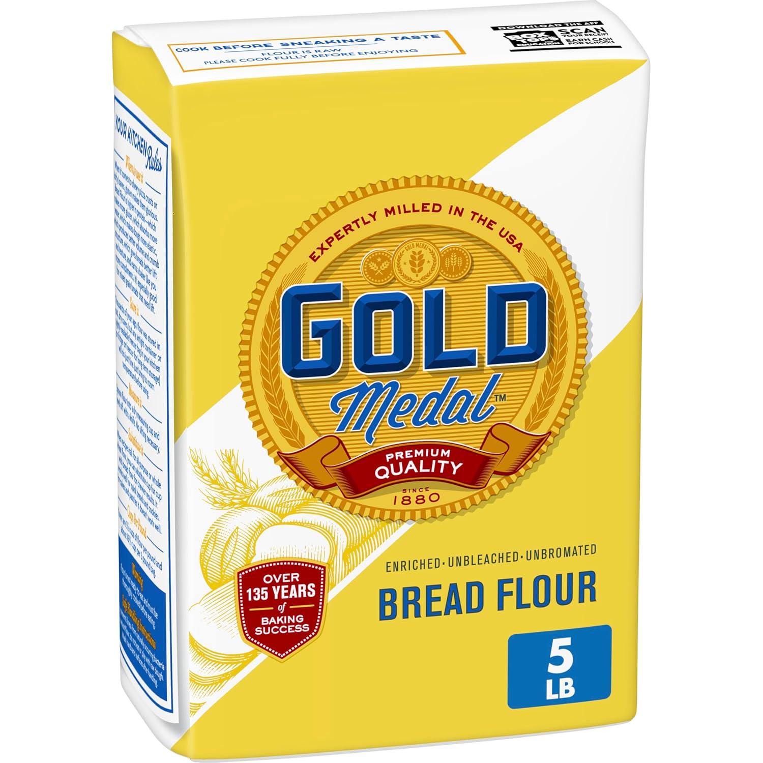 unbleached premium bread flour base