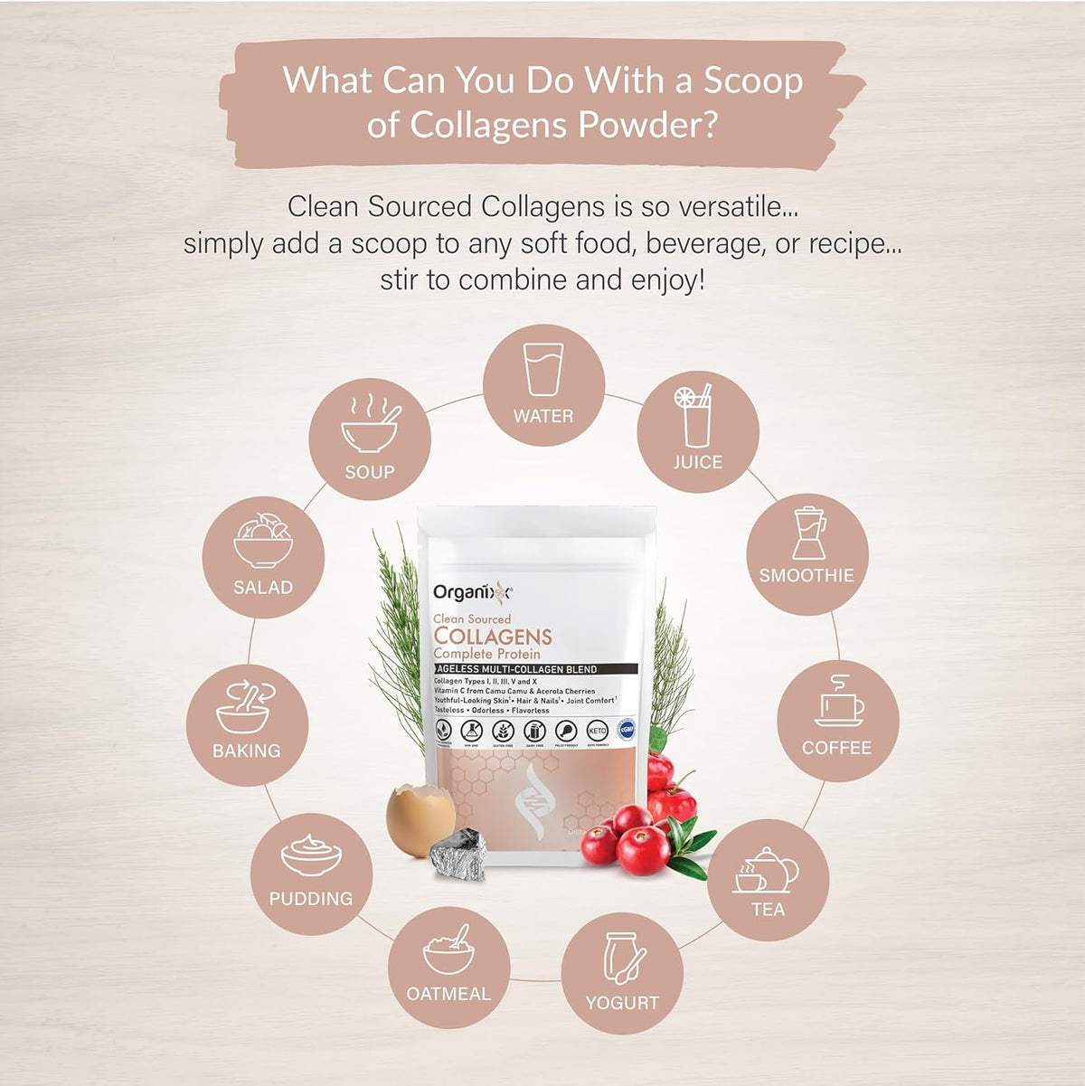 unflavored, odorless, fine-milled powder that dissolves without clumping