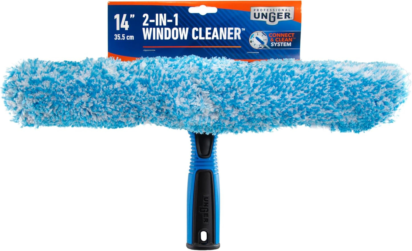 Unger Connect and Clean Squeegee Combo – Simple, Single-Tool Solution for Streak-Free Windows