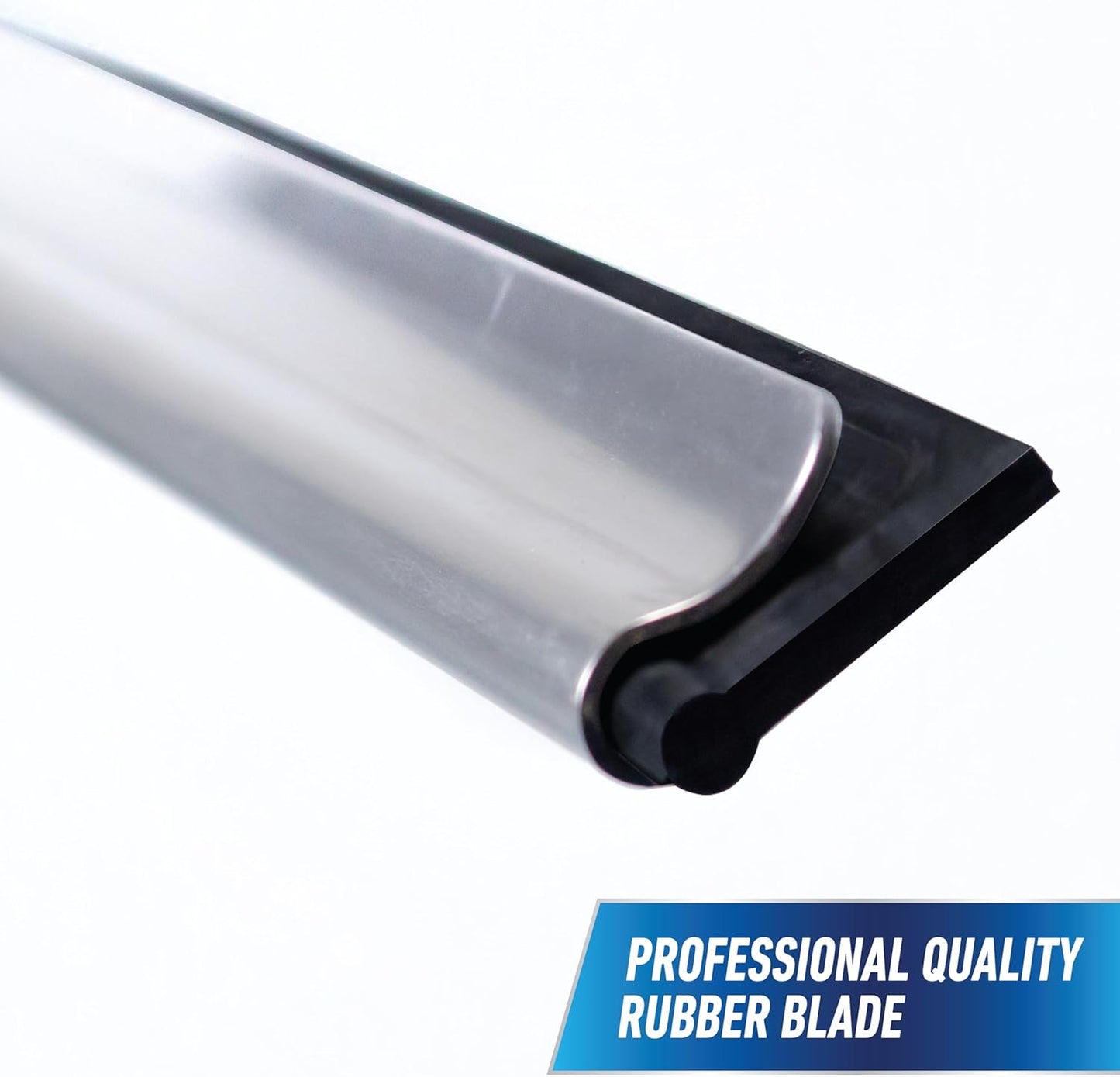 Unger Professional Stainless Steel Squeegee with EZ Release – Streamlined Window Tool for Minimalist Cleaning Routines