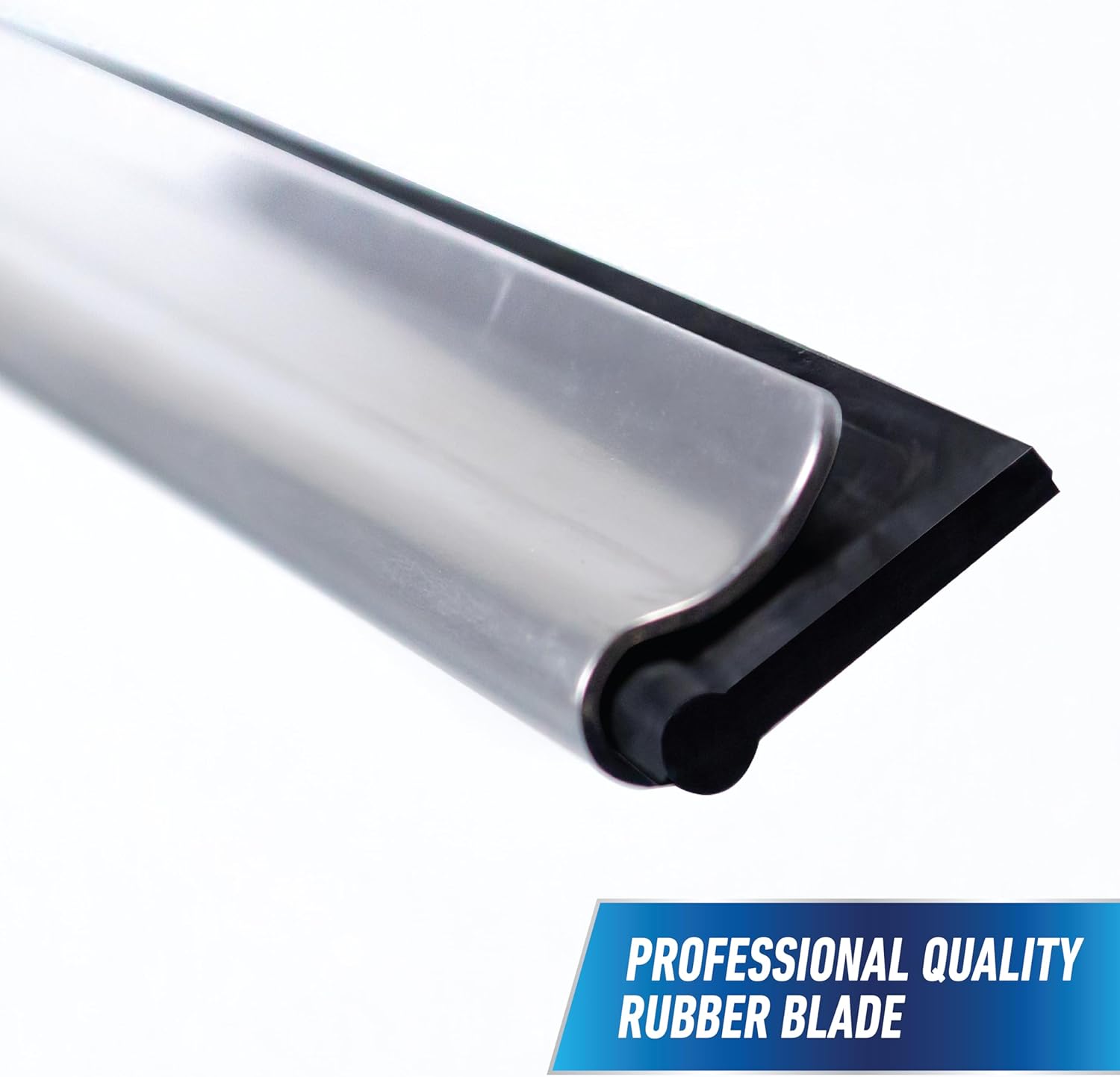 Unger Professional Stainless Steel Squeegee with EZ Release – Streamlined Window Tool for Minimalist Cleaning Routines