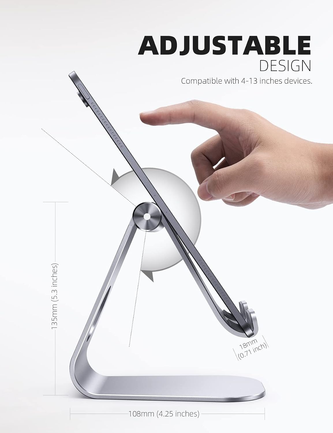 universal compatibility from 4.7 inch phones to 13 inch ipad pro models