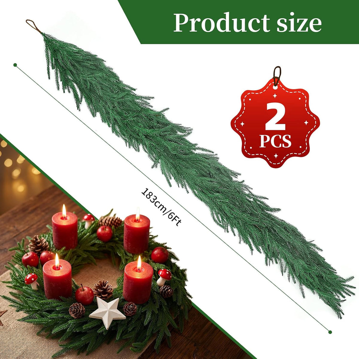unlit base design compatible with custom string lights, ribbons, and ornaments