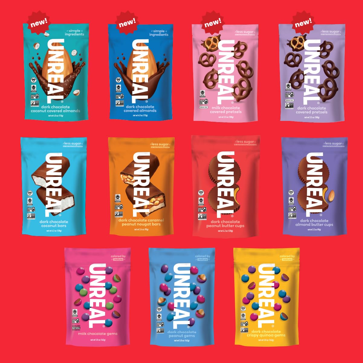 Unreal Dark Chocolate Peanut Butter Cups – Stocking Stuffer for Him and Her This Christmas