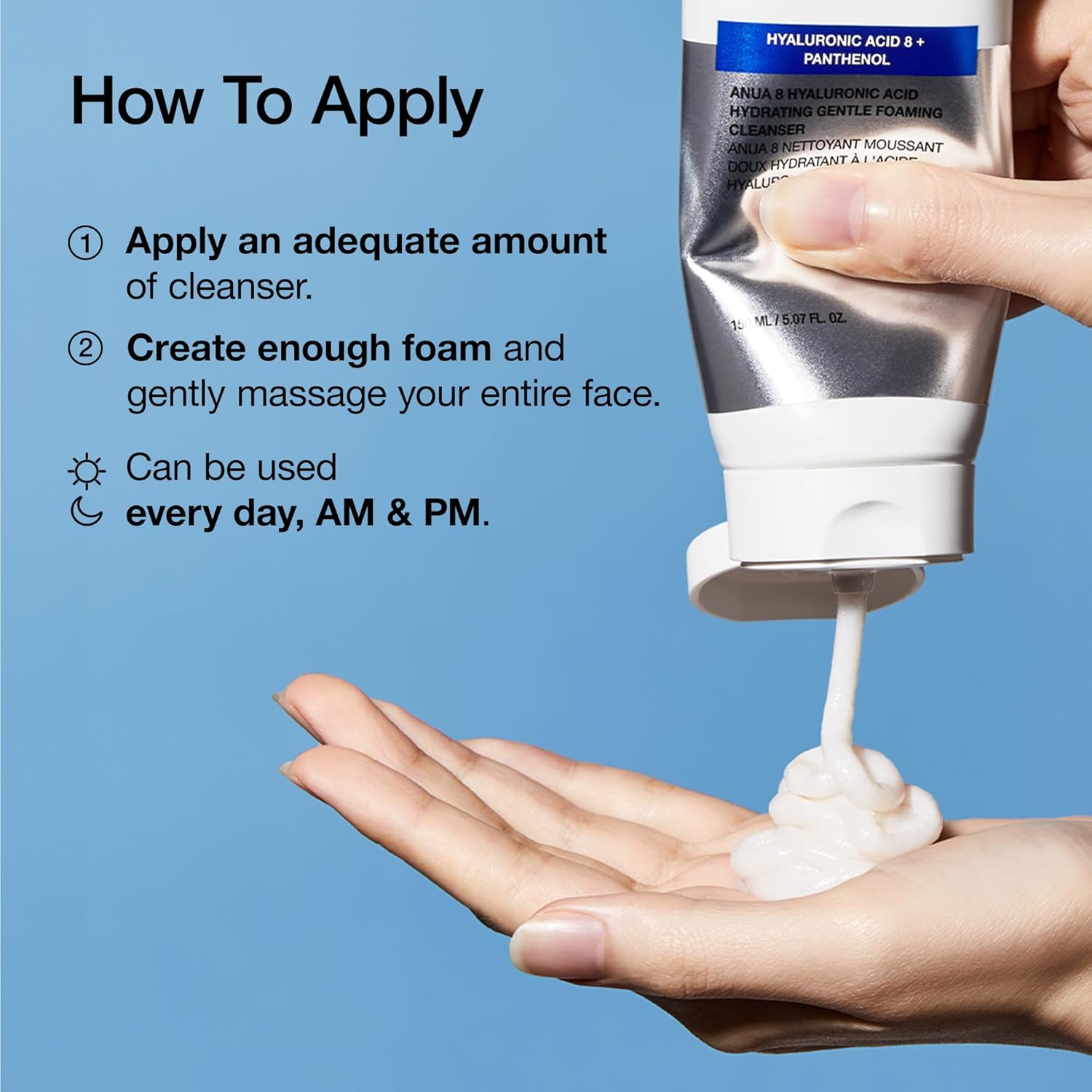 unscented, sensitive-skin-tested formulation in a 5.07 fl oz bottle