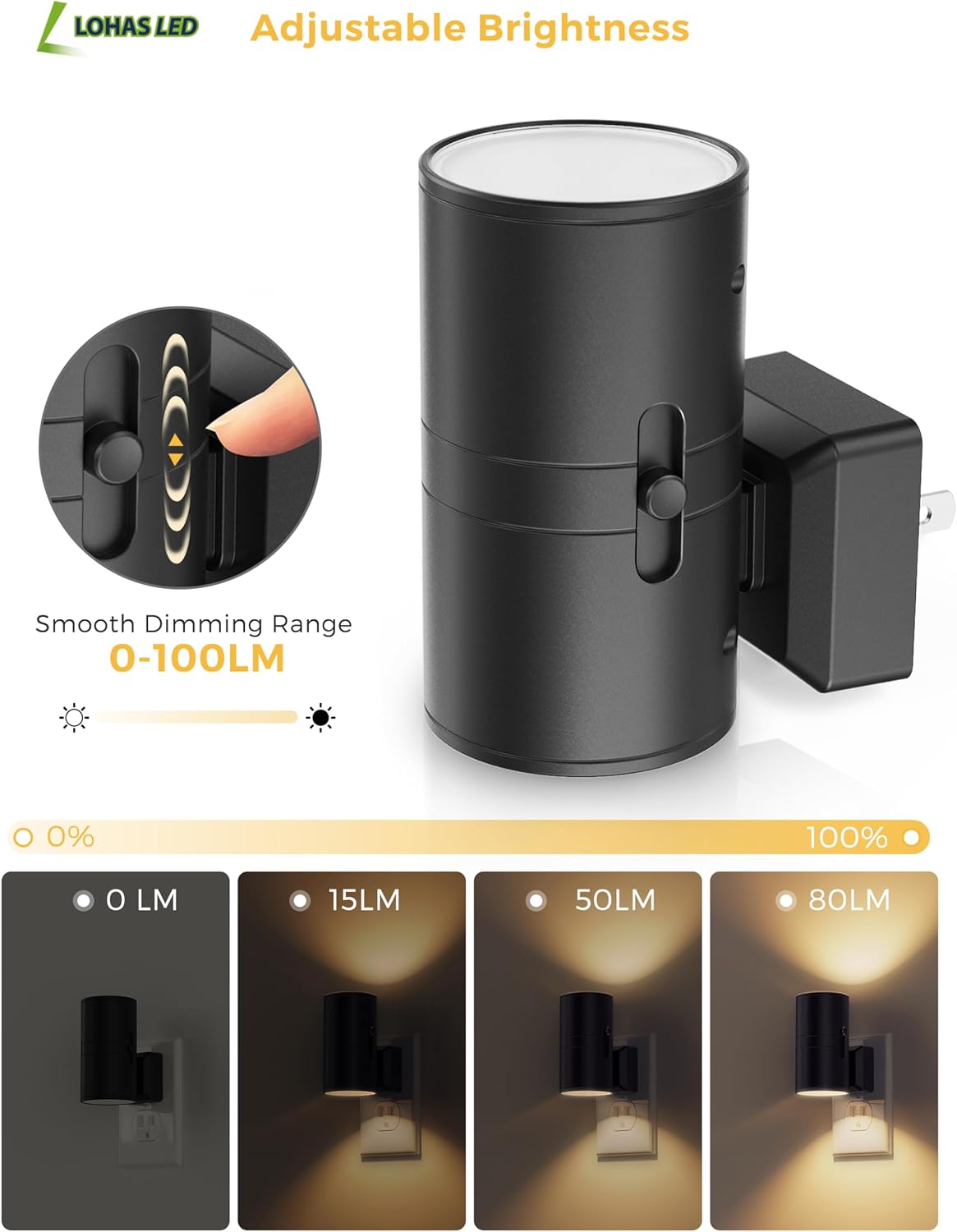 up-and-down casting light for ambient wall-wash effect
