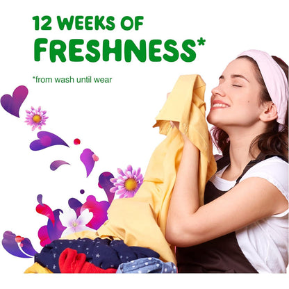 up to 12 weeks of freshness from wash to wear when used as directed