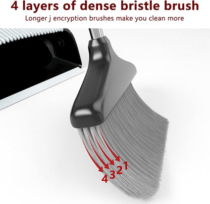 upgraded 4-ply unflagged nylon bristles for efficient pickup