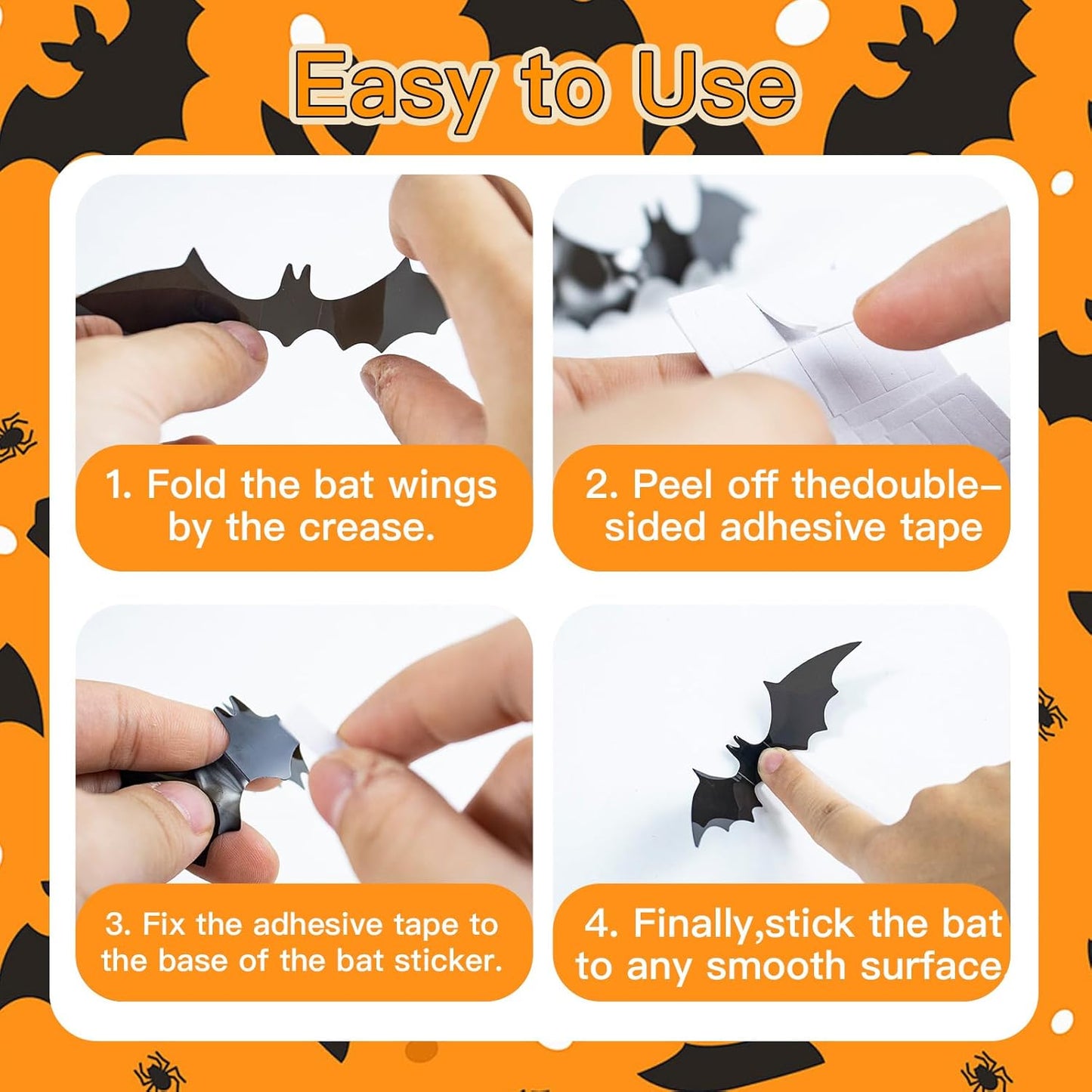 upgraded adhesive glue for strong hold on smooth, dry surfaces