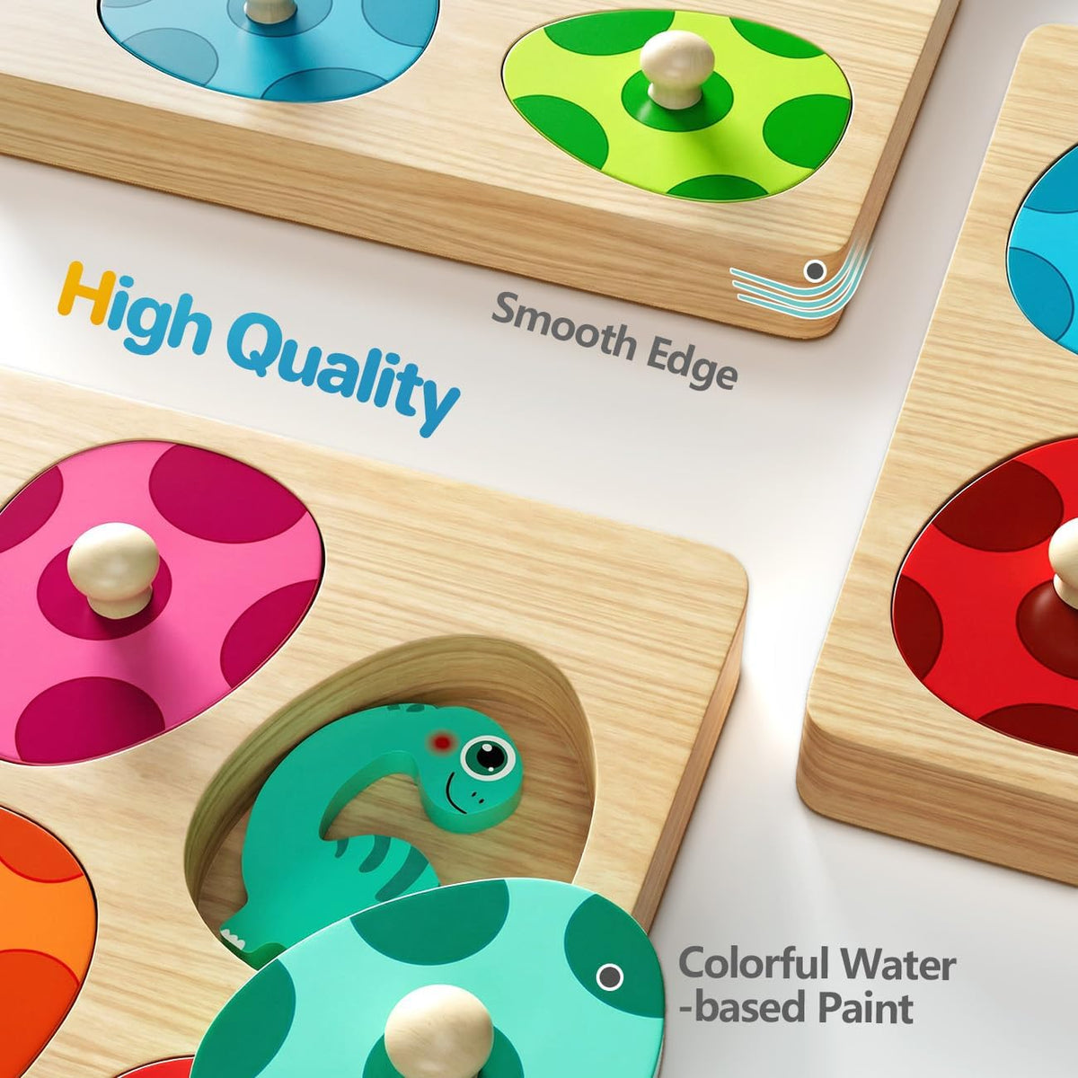 upgraded knob design for added child safety during play