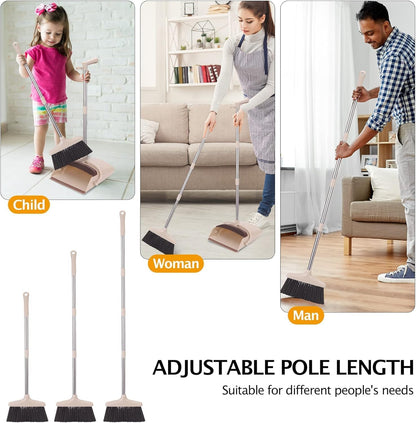 upright self-standing dustpan with heightened side baffles to prevent spills