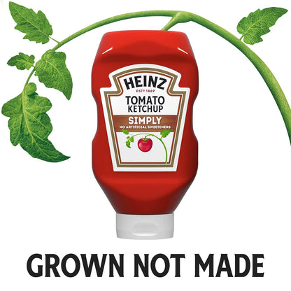 upside-down squeeze bottle for one-handed, mess-free dispensing