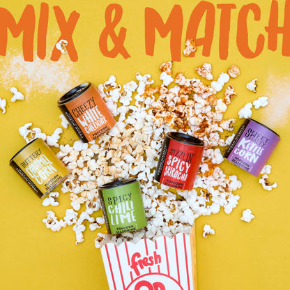 Urban Accents Movie Night Popcorn Gift Set – Ready-to-Give Birthday Gift for Her, Gourmet Snack Basket