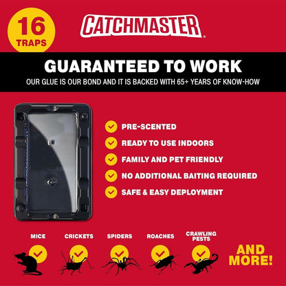 usa-made plastic construction with simple peel-and-place deployment (no bait required)