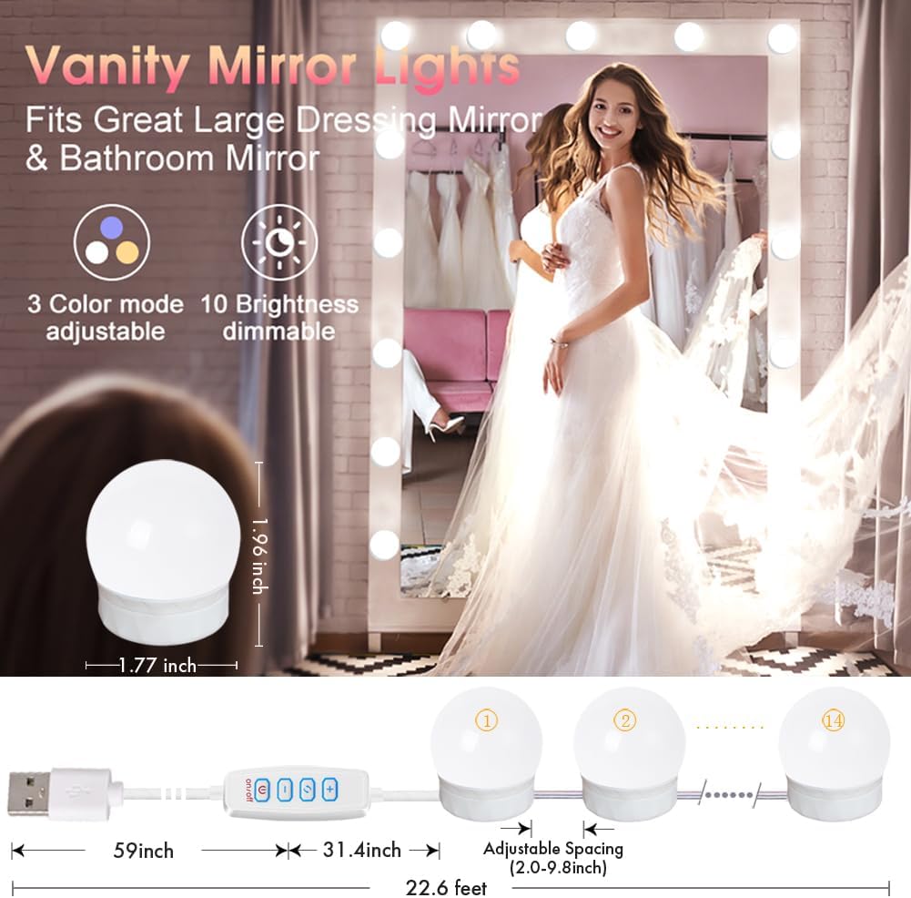 usb 5v/2a low-voltage power input with push-button dimmer controller