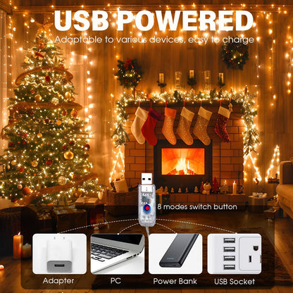 usb plug-in power source with 3000k warm white color temperature
