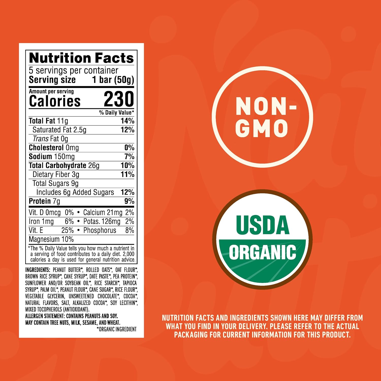 usda organic certified ingredients