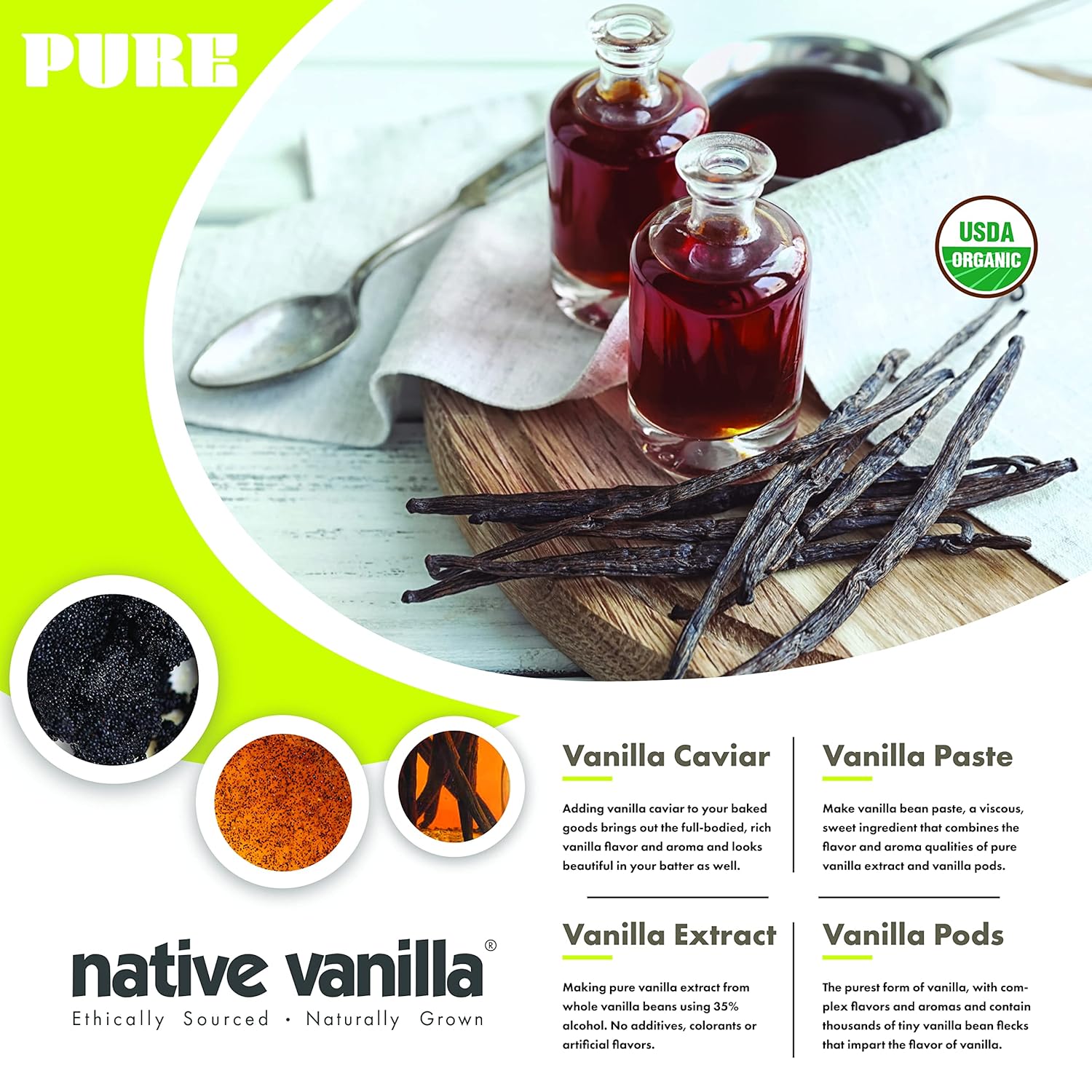 usda organic, kosher, halal, vegan, non-gmo, and gluten-free certified