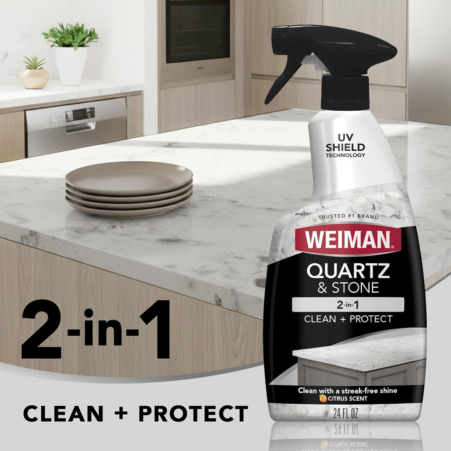 uv anti-fade protection to resist sunlight darkening of stone resins