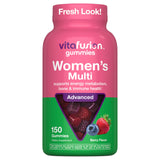 Vitafusion Women's Multivitamin Gummy, 150 Count Berry Gummies for a 75-Day Productivity Support Supply