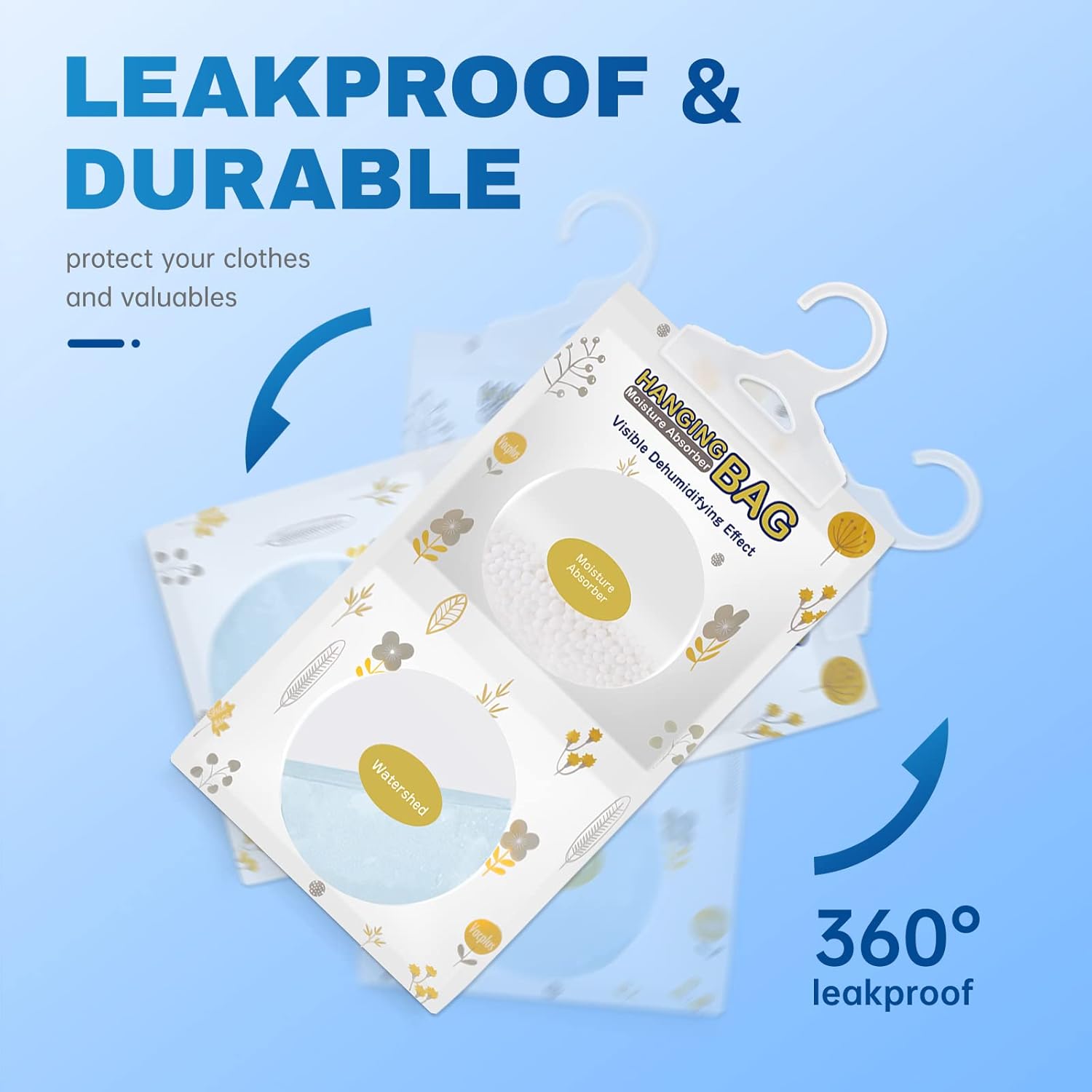 Vacplus Passive Dehumidifier Packs – Breathable Air Solution for Self-Care Routines and Linen Closets