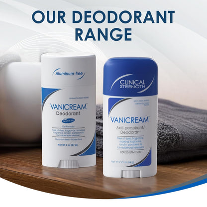 Vanicream Anti-Perspirant Deodorant for Sensitive Skin - Quiet Design Fragrance-Free 2.25 oz Stick for the Restrained Daily Essentials Shelf