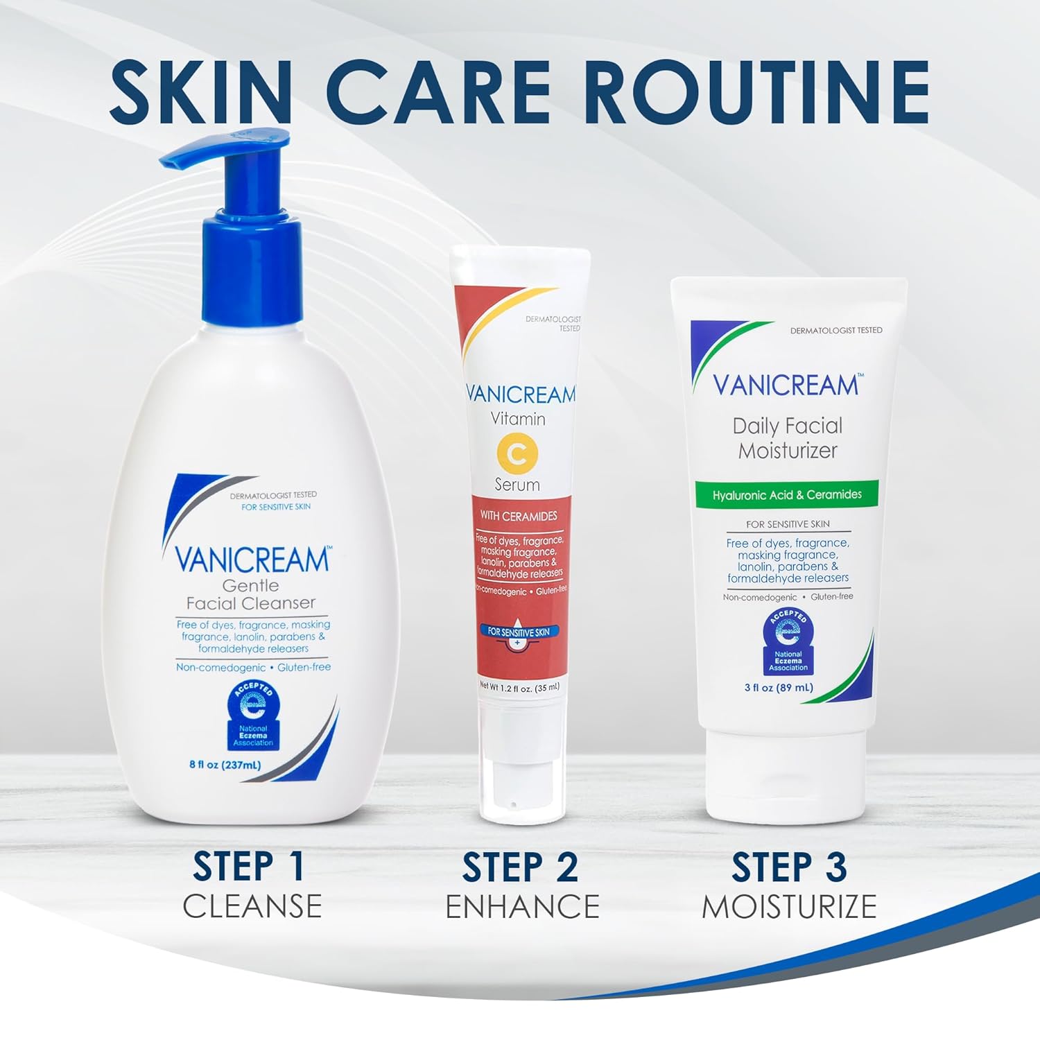 Vanicream Daily Facial Moisturizer with Ceramides and Hyaluronic Acid - Neutral Tone Sensitive Skin Cream for Capsule Beauty Collections