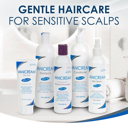 Vanicream Hair Shampoo – Post-Treatment Recovery Wash for Reactive Scalps, Free of Harsh Additives 12 oz