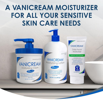 Vanicream Pump Lotion – Clutter Free Daily Moisturizer for Capsule Bathroom and Vanity Setups