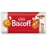 Lotus Biscoff Sandwich Cookies Vanilla – Elegant Vanilla Cream Sandwich Cookies for Elevated Entertaining, Two 11-Count Pouches