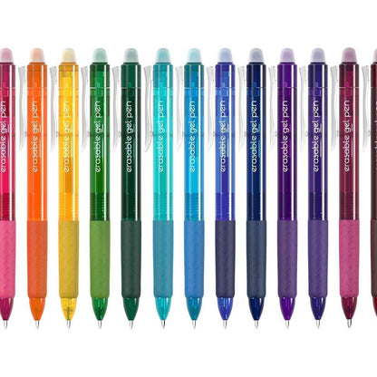 Vanstek 15 Colors Retractable Erasable Gel Pens Clicker – Color-Coding Planner and To-Do Lists, 0.7mm