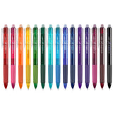 Vanstek 15 Colors Retractable Erasable Gel Pens Clicker – Color-Coding Planner and To-Do Lists, 0.7mm