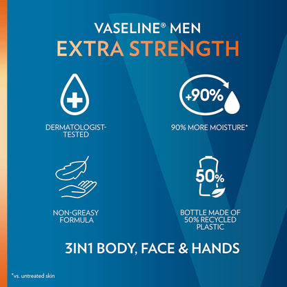 Vaseline Extra Strength Moisturizer – Post-Workout Skin Recovery for Active Lifestyles