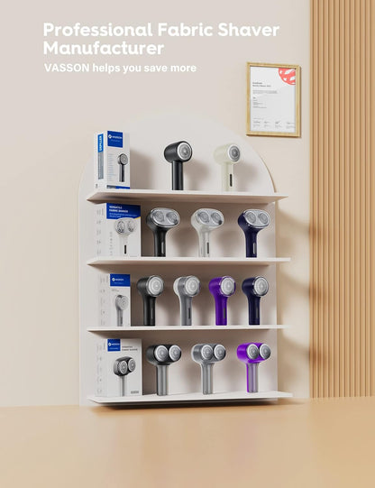VASSON Fabric Shaver – Less-is-More Laundry Companion, Cordless Sweater Shaver in Neutral Greyish White