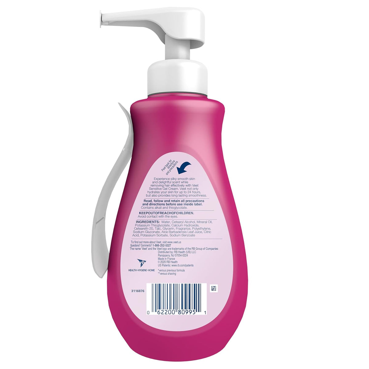 Veet Painless Depilatory Cream – Mindful Hair Removal with 24-Hour Skin Hydration for Sensitive Skin
