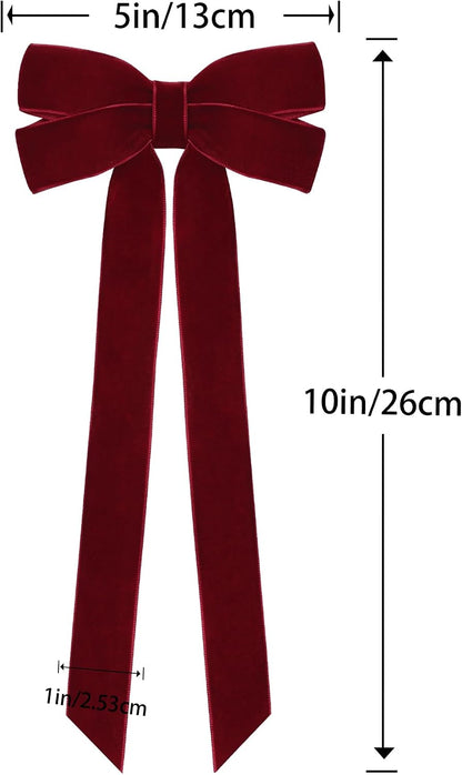 velvet material construction with 1-inch ribbon width