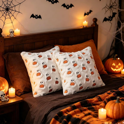Velvetier Plush Cream Pillow Covers – Clean Lines for Intentional Autumn Home Decor