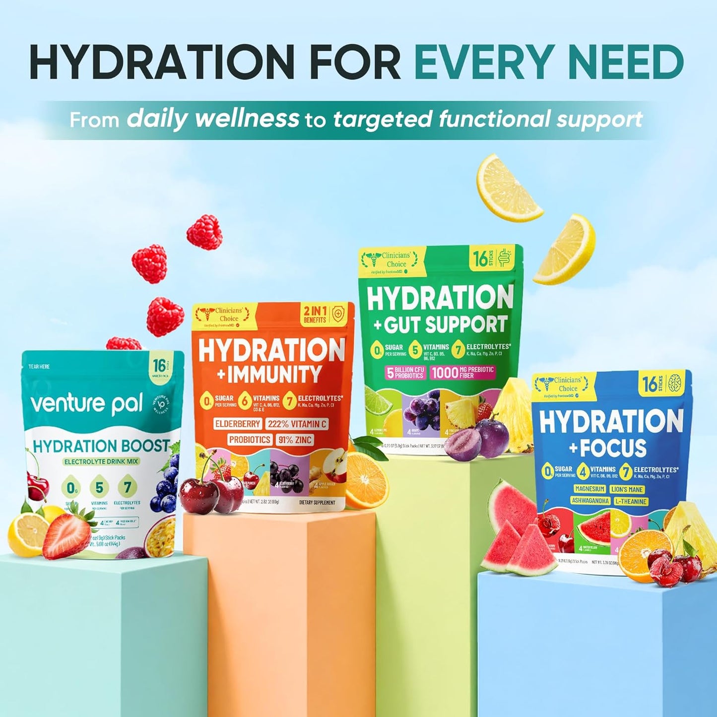 Venture Pal Keto Hydration Powder – Self-Care Gift Set for the Friend Who Just Started Intermittent Fasting