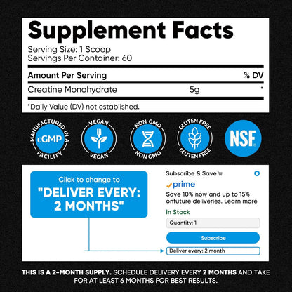 Venture Pal Pure Creatine Powder – Daily Cognitive Support for Students and Professionals