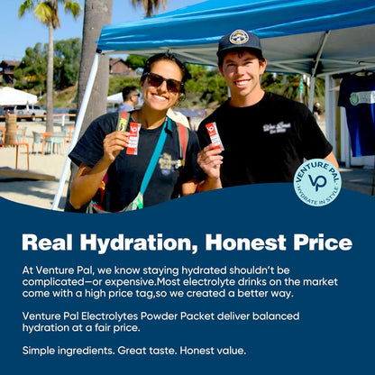 Venture Pal Sugar Free Electrolyte Mix – Workspace Hydration for Remote Workers, Students and Creatives