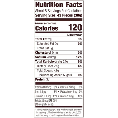 versatile format that holds up when added to soups, salads, or used as a coating