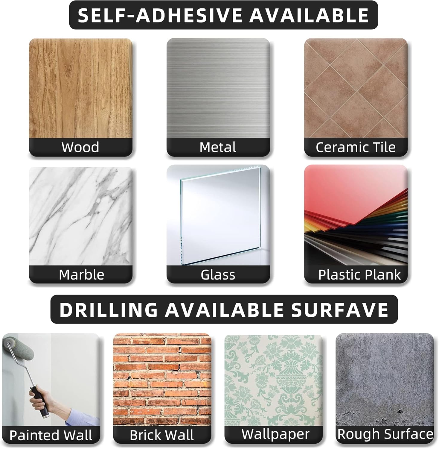 vertical or horizontal installation for flexible space-saving placement